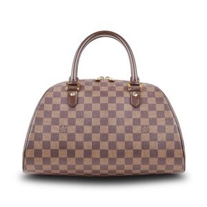 Louis Vuitton Elegant Brown Checkered Women's Handbag